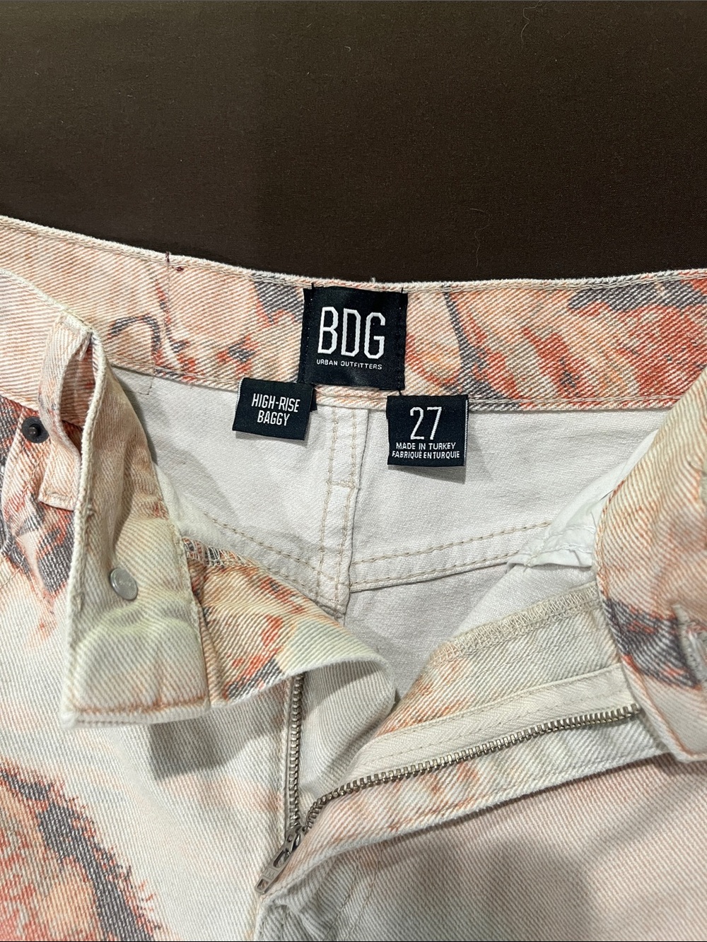 High Rise Baggy Horse Print Jeans - Picture 2 of 5